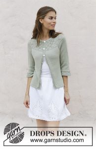 Free Knitting Pattern for a Summer Evening Cardigan