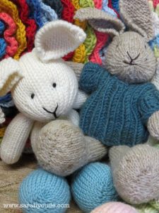 Free Knitting Pattern for a Sunny Bunny Rabbit Toy