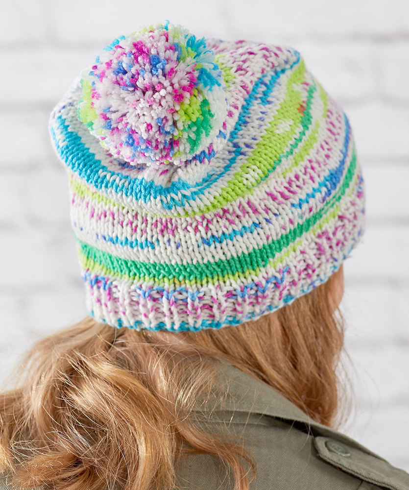 Free Knitting patterns for 3 Easy Stockinette Stitch Hats Fairisle