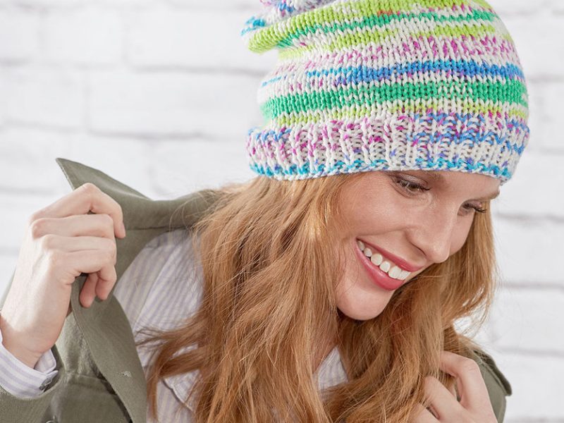 Free Knitting patterns for 3 Easy Stockinette Stitch Hats