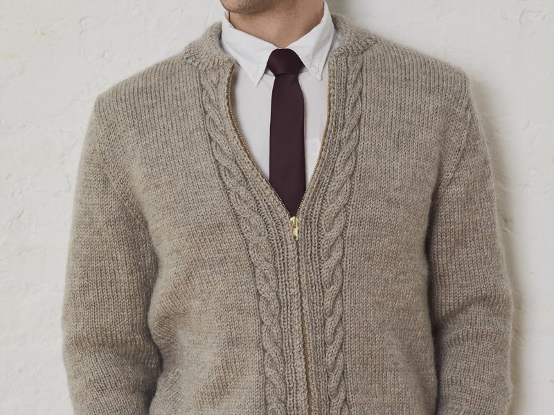 Free Men’s Knitting Pattern for a Neighborly Cardigan