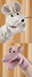 Free Pattern for a Mouse and Piglet Hand Puppet