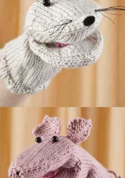 Free Pattern for a Mouse and Piglet Hand Puppet