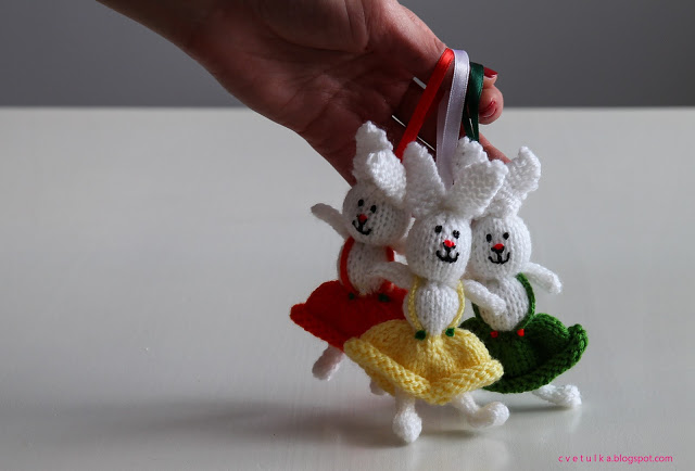 Free Knitting Pattern for Bunny Rabbits