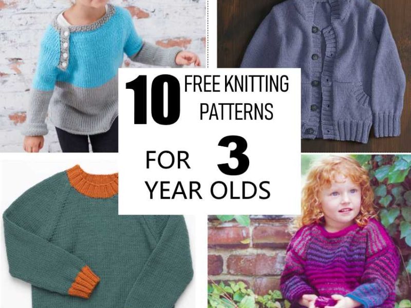10 Free Knitting Pattern for 3 Year Old
