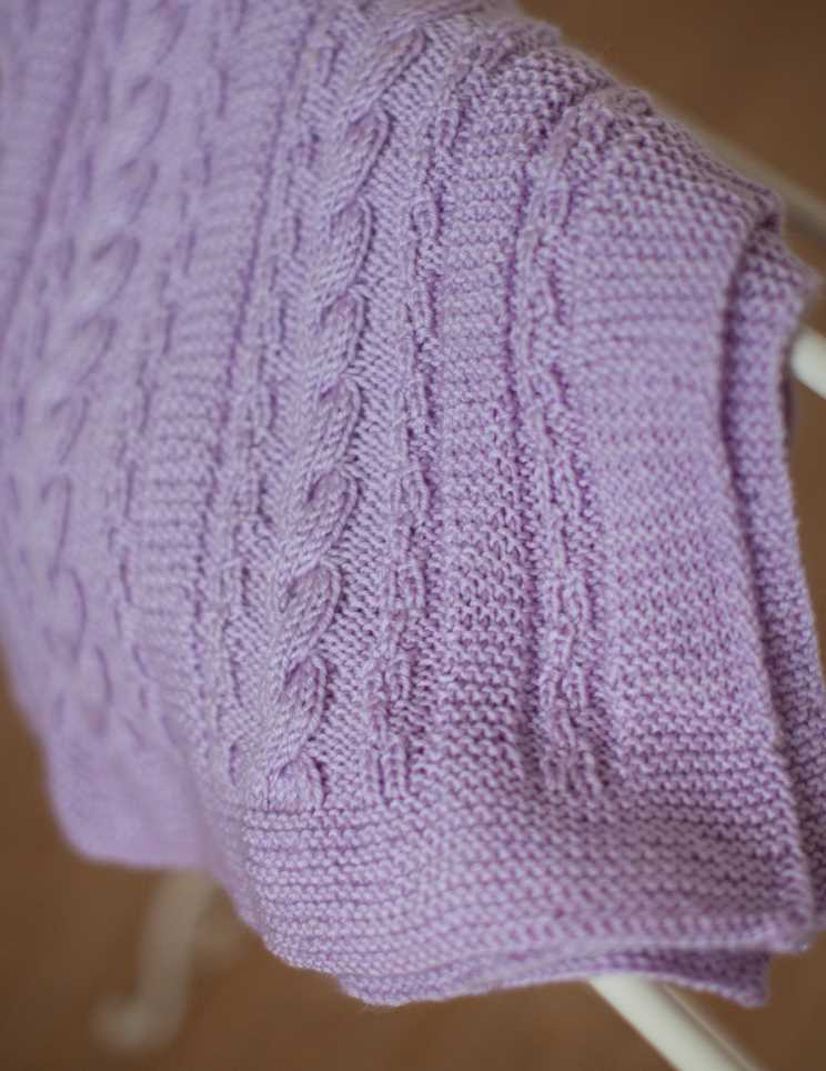 Free Baby Knitting Pattern for a Tathra Blanket