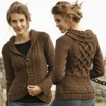 Free Knitting Pattern for Chocolate Passion a Cabled Cardigan