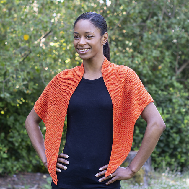Free Knitting Pattern for Clementine Lace Shawl