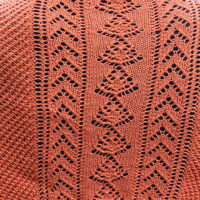 Free Knitting Pattern for Clementine Lace Shawl