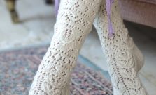 Free Knitting Pattern for Delicate Women’s Lace Socks