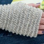 Free Knitting Pattern for Easy Fingerless Mitts