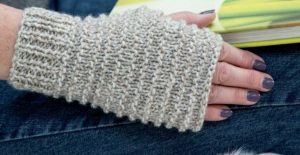 Free Knitting Pattern for Easy Fingerless Mitts