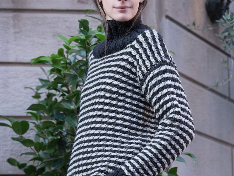 Free Knitting Pattern for a Abbraccio Colorwork Sweater