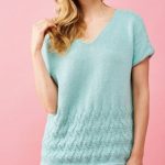 Free Knitting Pattern for a Bright and Breezy Cotton Top