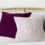 Free Knitting Pattern for a Cabled Hygge Chic Knit Pillow