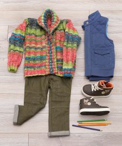 Free Knitting Pattern for a Child’s Little Scholar Cardigan
