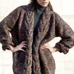 Free Knitting Pattern for a Chunky Cable Edge Jacket