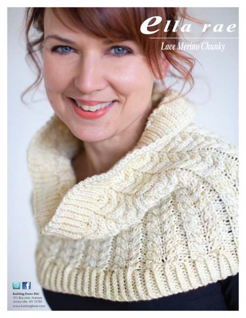 Free Knitting Pattern for a Chunky Cable Stitch Cowl. Cable stitch cowl knitting pattern with twisted rib edges.