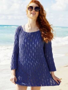 Free Knitting Pattern for a Drop-Stitch Pullover