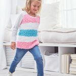 Free Knitting Pattern for a Girls Sweet Stripes Tunic