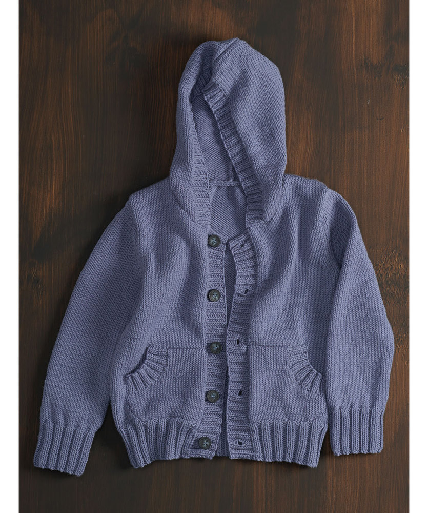 Free Knitting Pattern for a Kid's Hoodie