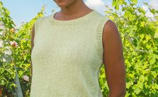 Free Knitting Pattern for a Lace Edge Top