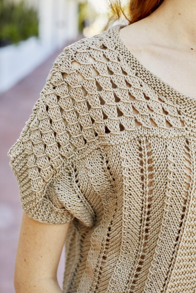 Free Knitting Pattern for a Malibu Bolero