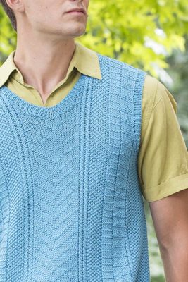 Free Knitting Pattern for a Men's TNNA Vest - Knitting Bee