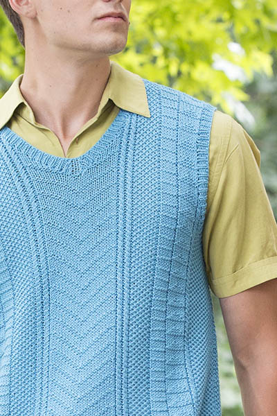 Free Knitting Pattern for a Men's TNNA Vest