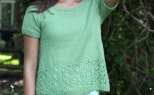 Free Knitting Pattern for a Miss Molly Lace Tee