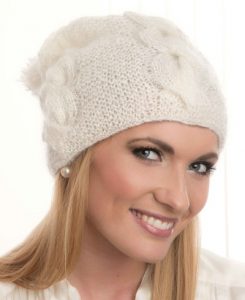 Free Knitting Pattern for a Mohair Cable Hat