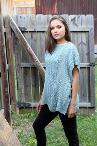 Free Knitting Pattern for a Pathways Poncho