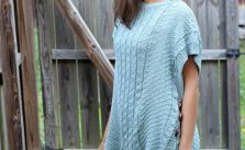 Free Knitting Pattern for a Pathways Poncho