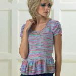 Free Knitting Pattern for a Peplum Top
