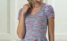 Free Knitting Pattern for a Peplum Top