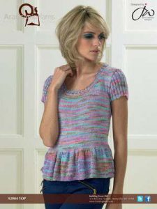 Free Knitting Pattern for a Peplum Top