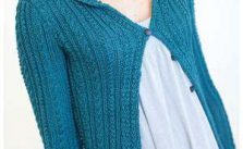 Free Knitting Pattern for a Phoenix Cable Cardigan