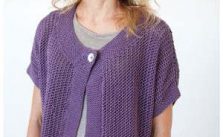Free Knitting Pattern for a Phoenix Lace Jacket