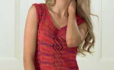 Free Knitting Pattern for a Quemchi Lace Top