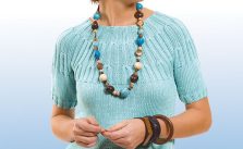 Free Knitting Pattern for a Rib Yoke Top