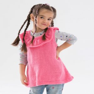 Free Knitting Pattern for a Rockin’ the Ruffles Tunic