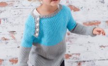 Free Knitting Pattern for a School Days Raglan Pullover