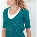 Free Knitting Pattern for a Short Sleeved Lace Jacket
