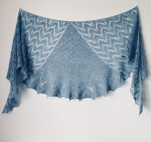 Free Knitting Pattern for a Sweet Lake Shawl