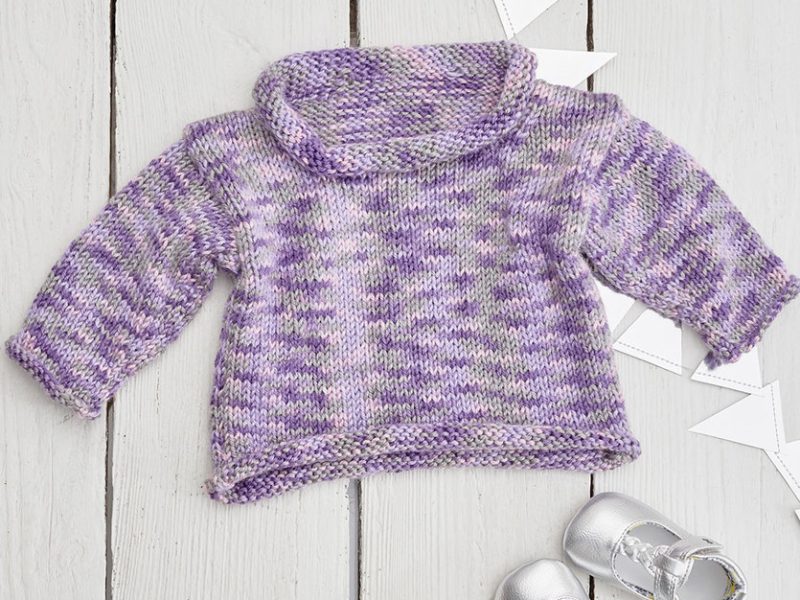 Free Knitting Pattern for a Sweet Little Baby Sweater
