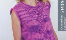 Free Knitting Pattern for a Sweet Pea Multi Cable Panel Top