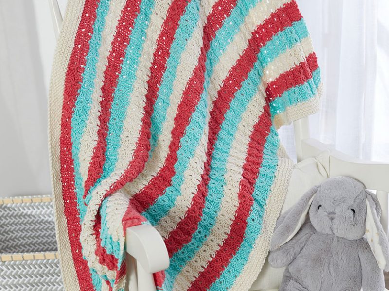 Free Knitting Pattern for a Sweet and Cozy Baby Blanket