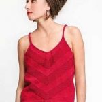 Free Knitting Pattern for a V Pattern Tank Top
