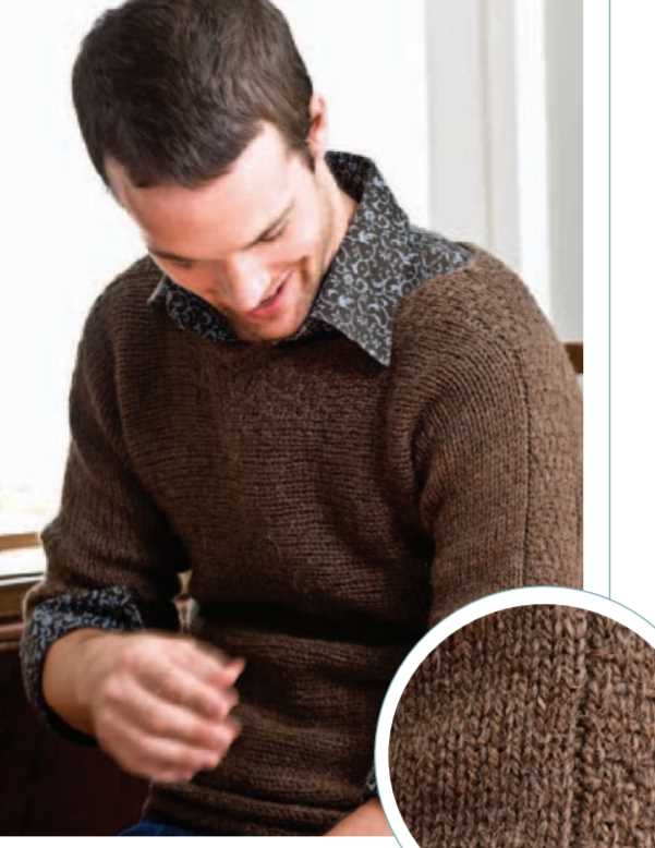 Free Knitting Pattern for a Woven Bands Pullover for Men