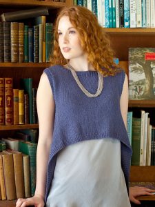 Free Knitting Pattern for an Easy High-Low Hemline Top